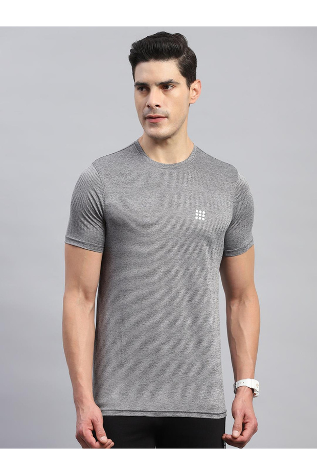Men Round Neck Half Sleeve Smart Fit TShirt