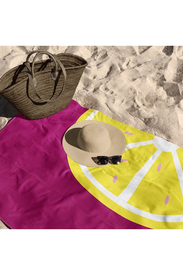 Lemon Mood Plaj Havlusu - Pamuk - 7