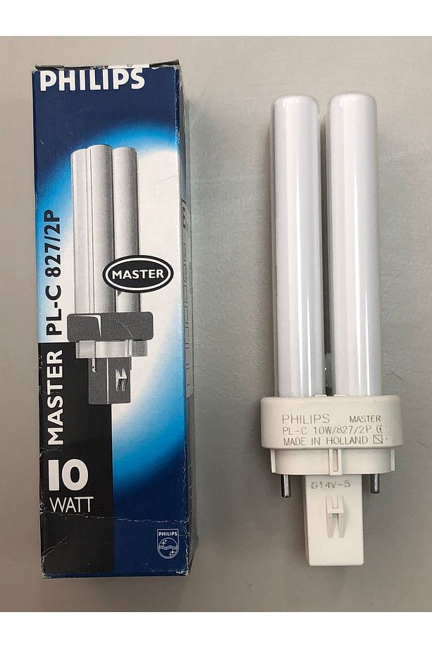 2 ADET PHILIPS PLC 10W /827 2P LAMBA 600 LÜMEN 2700 KELVİN SARI - 1