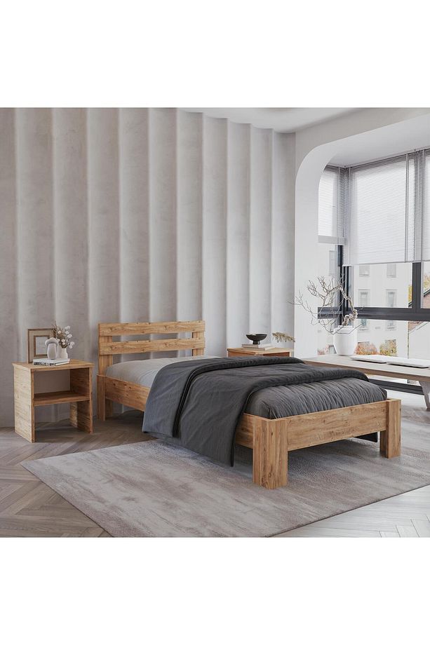 Letto Atlantik Mdf Karyola | Tek Ve Çift Kişilik Yatak Uyumlu, Kolay Kurulum - 2
