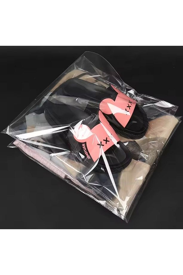 Şeffaf Bantlı Jelatin Poşet , Çeyiz Poşeti 20*30 Cm 50 Adet - 2