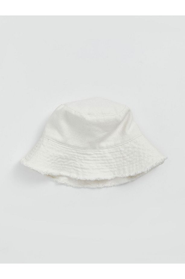 Ekru Kadın Bucket Şapka - 2