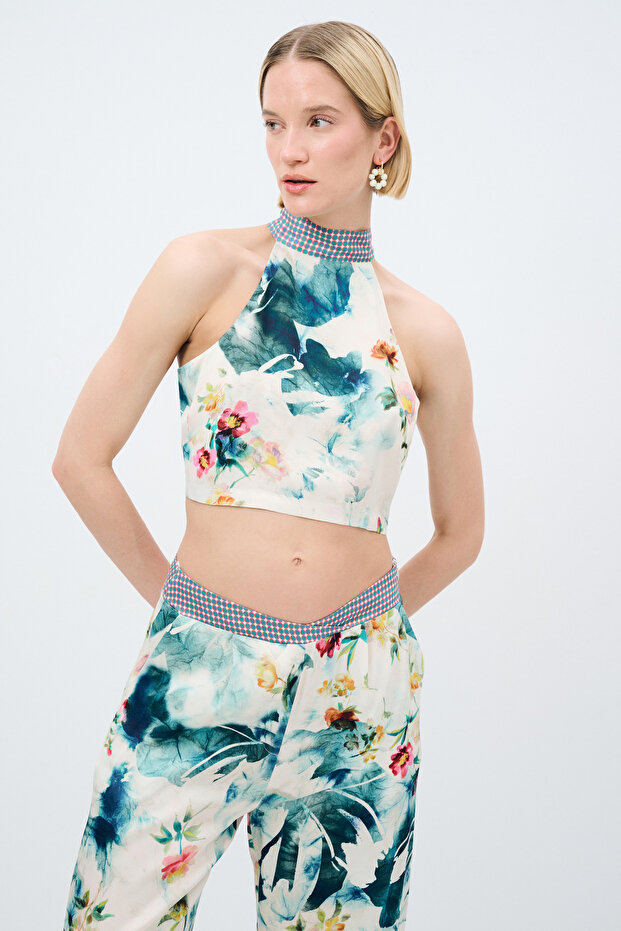 Halter Yaka Bluz - 4