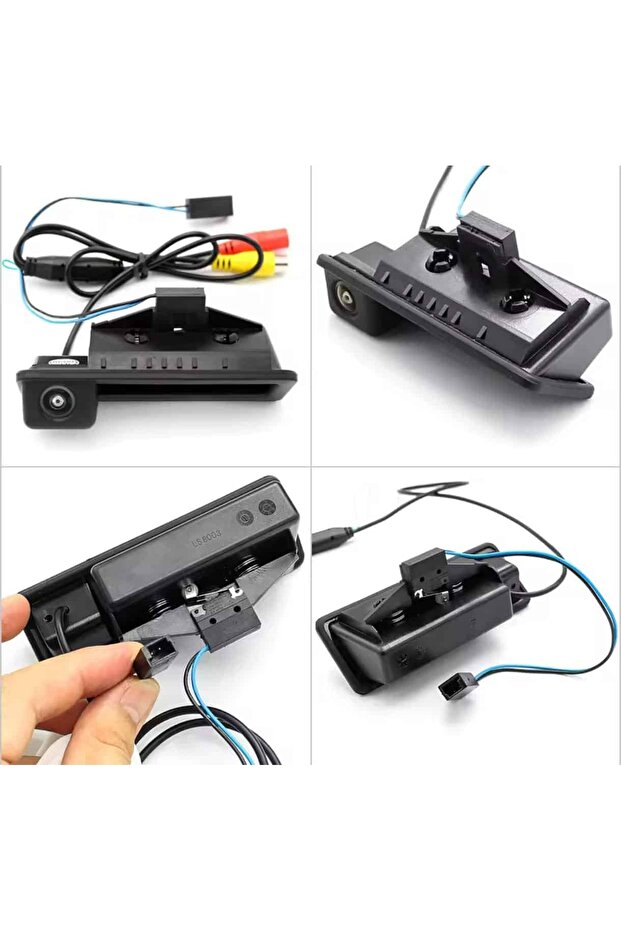 Car Rear View Camera AHD 1080P BMW E39 E60 E61 E90 E91 E92 E93 E70/E71 LCI Variants Trunk Handle - 5