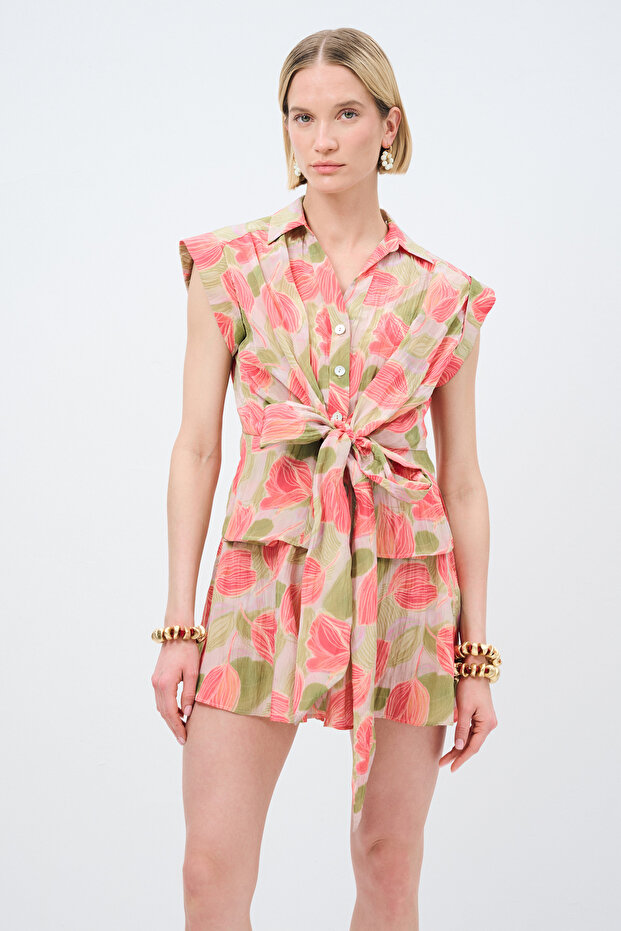 Bağlamalı Gömlek - 1