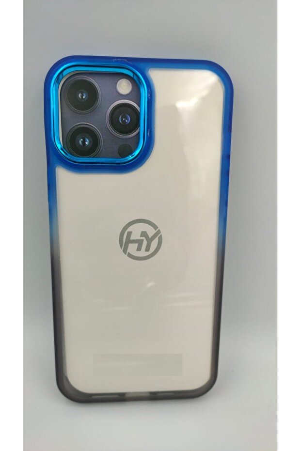 Clear Soft Case Compatible with iPhone 13 PRO with Gradient Color Contrast Edge Style - 1