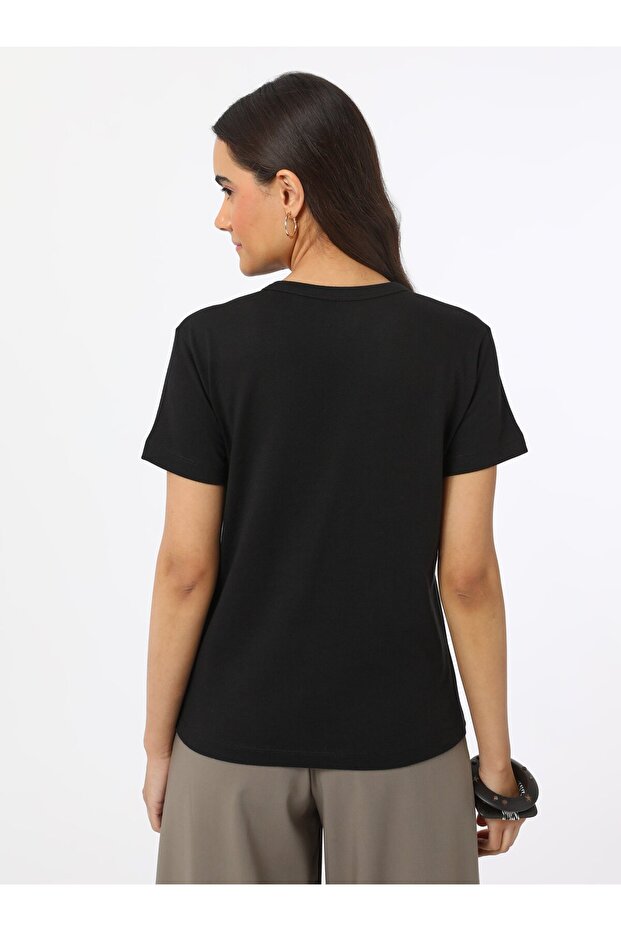 Велосипедна яка Basic дамска тениска - Черна - - 7