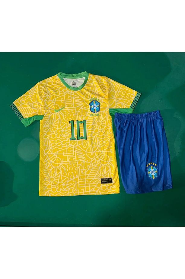Neymar Jr Brezilya Milli Takım Forma Şort Ve Çorap Seti - 2