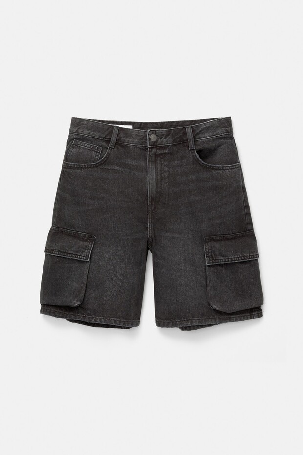 Kargo denim bermuda - 5