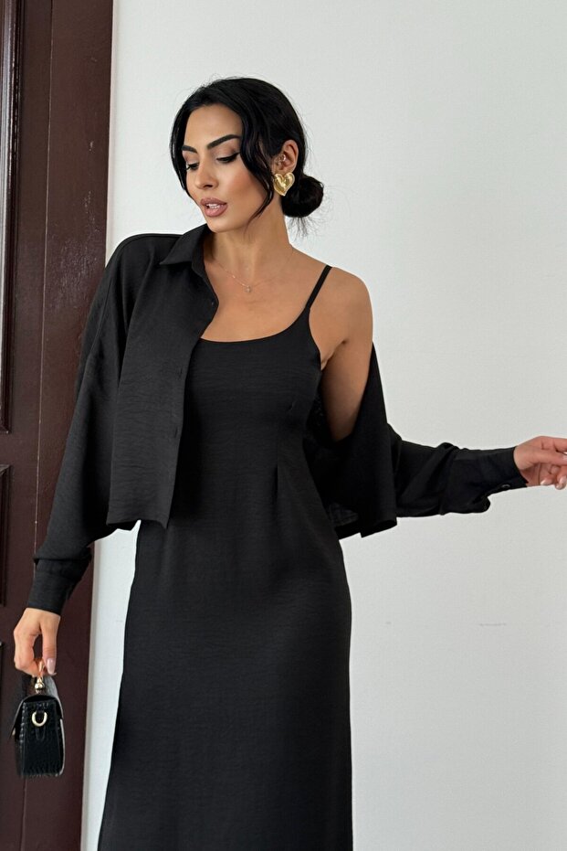 Gömlek - Elbise İkili Takım B5010 - 1