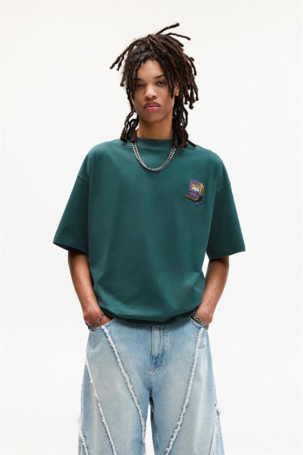 STWD işlemeli t-shirt - 2