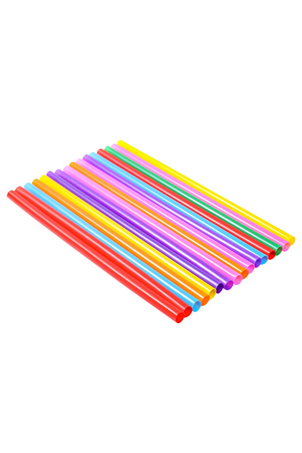 Tek Kullanımlık Renkli Pipet Frozen Soğuk, Sıcak Içecek Için, 500 Adet/paket - 5