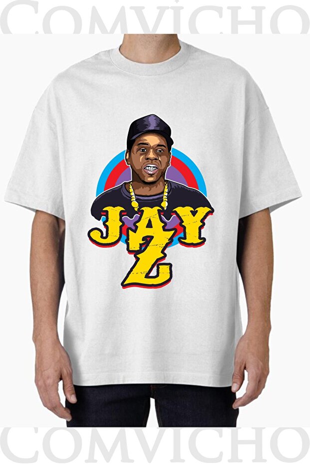 Unisex Jay Z V3 Design Printed Oversize T-Shirt