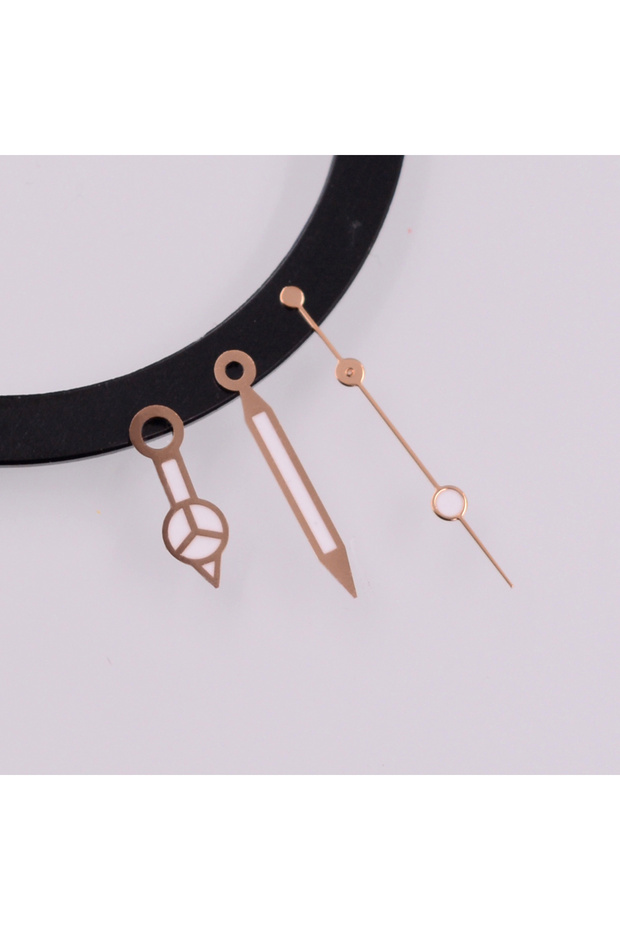 E Rose gold Green Luminous Watch Hands Fit Japan NH35 NH35A NH36 NH36A 7S36, 7S25, 7S35, 6R15, 4R15,