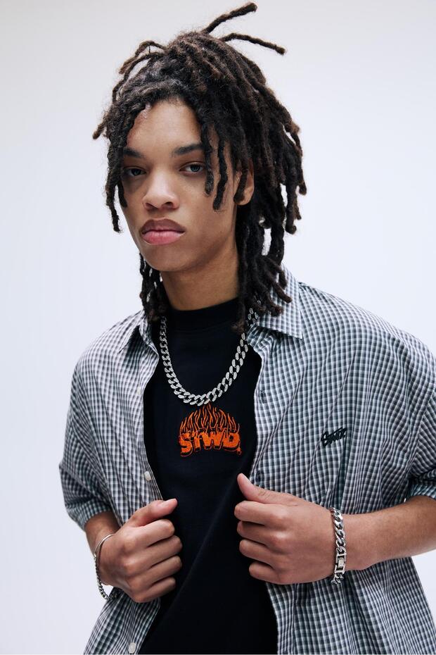 STWD işlemeli t-shirt - 1