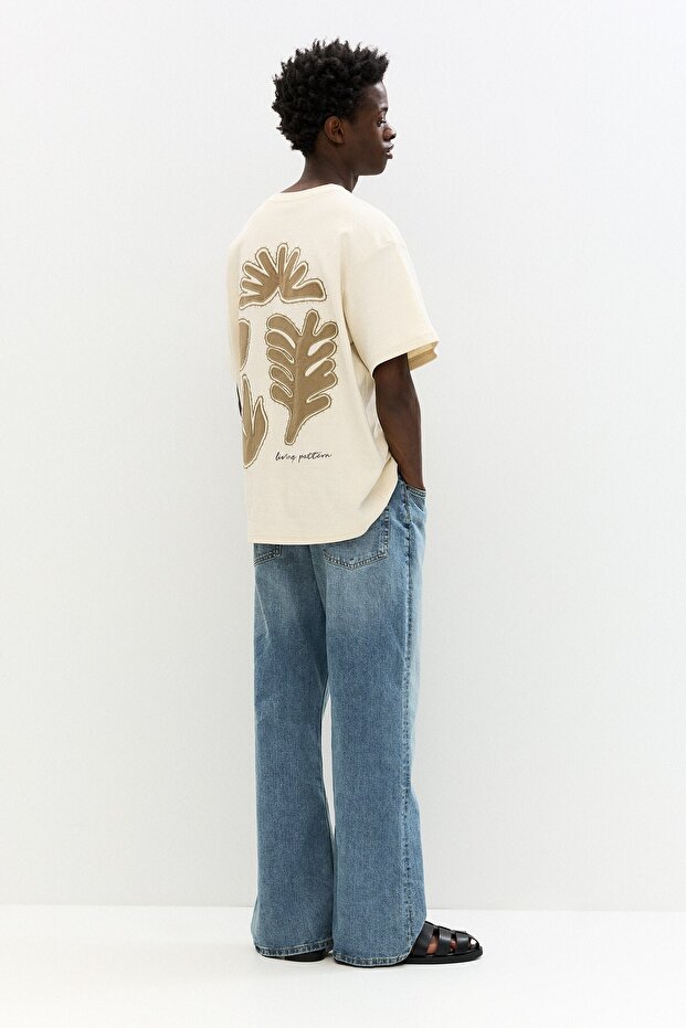 Bitki işlemeli t-shirt - 3