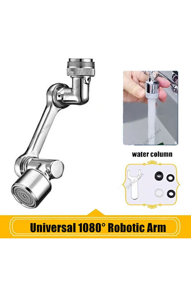 1080 degree single Metal Copper 1080° Rotation Faucet Aerator Extender Swivel Robotic Arm Faucets Sp