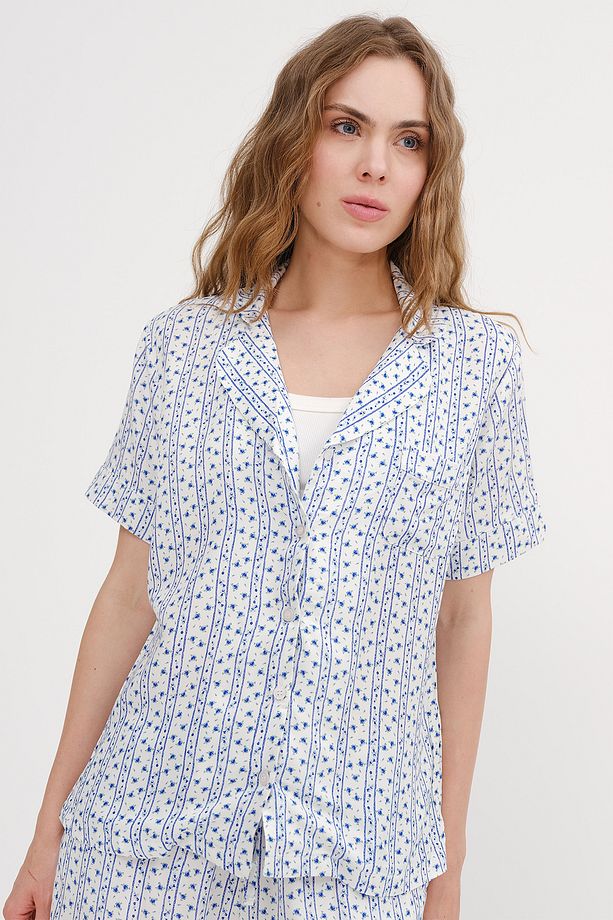 Desenli Pijama Üstü PJM17326 - 6