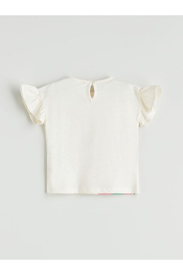 LCW baby Çiçekli Kız Bebek Bluz ve Şort 2'li - 3