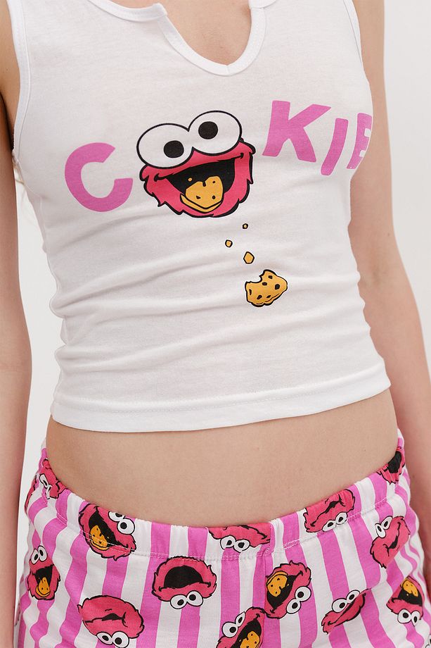 Baskılı Şortlu Pijama Takımı Ş120 - 3