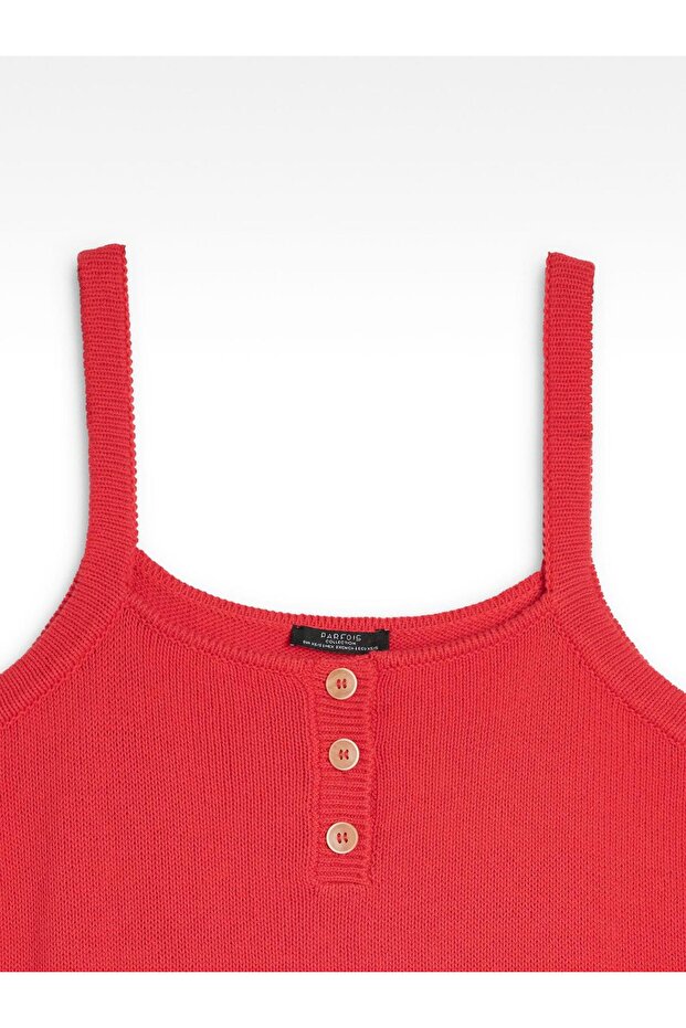 %100 Pamuk Askılı Örme Üst - 7