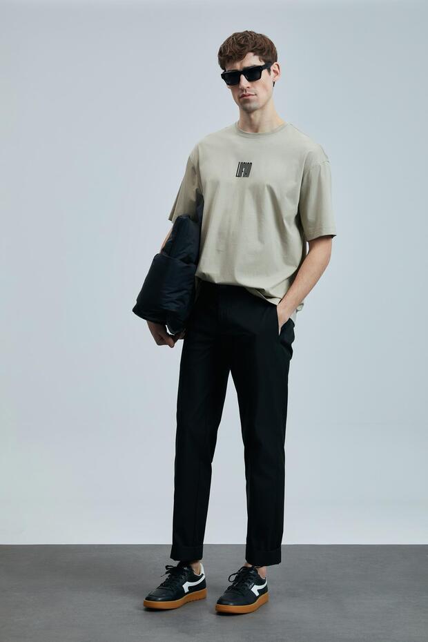 Helix Slim Fit Erkek Bej T-Shirt (111020245) - 4