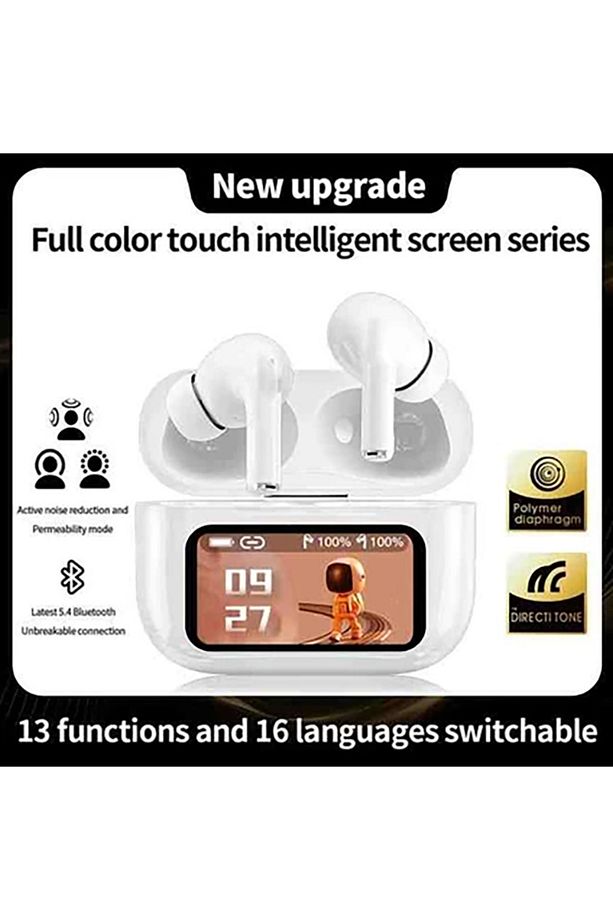 Bilişim Burada L-58 Bluetooth Kulaklık , Dokunmatik Ekranlı, ANC ENC Bluetooth 5,3 - 3