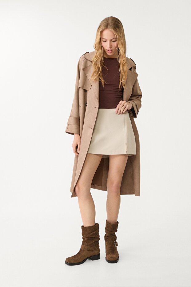 Skort with side slit - 1