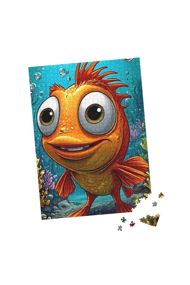 100 Parça Puzzle Çift Tasarım Tek Kutu Renkli Mercan - 4