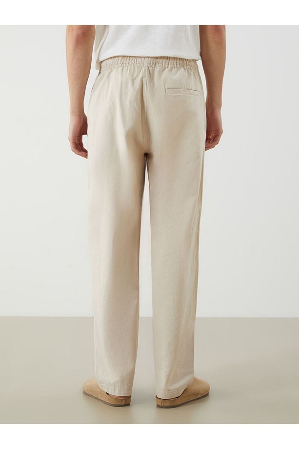 LCW Rahat Kalıp Keten Karışımlı Erkek Pantolon New Season - 8
