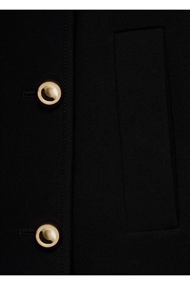 Çift düğmeli klapalı ceket - 6