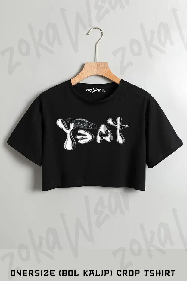 Yeat Printed Oversize Crop T-Shirt
