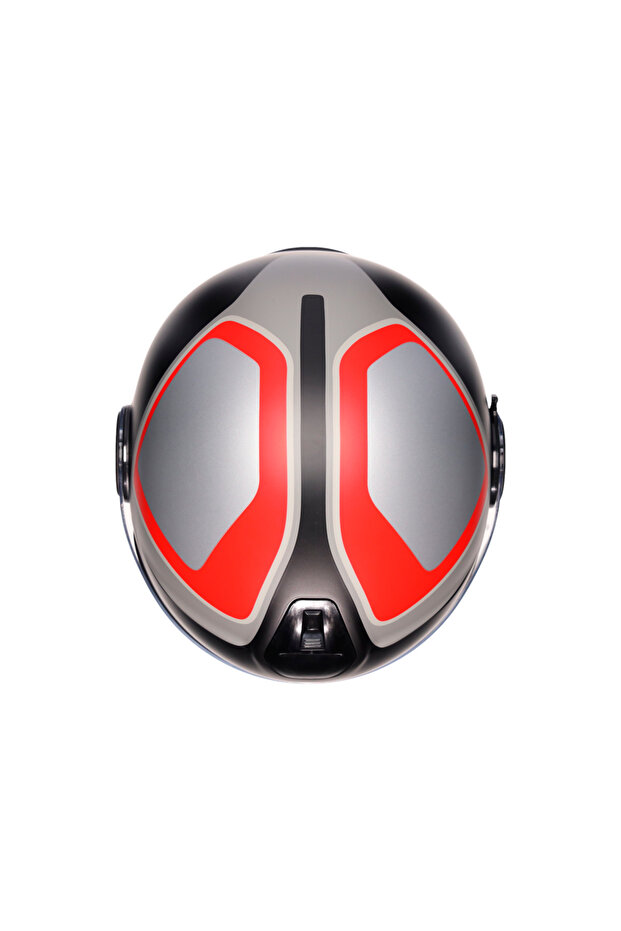 Eteres Scaglieri Matt Grey Red Açık Kask - 6