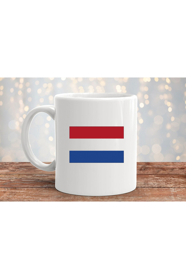كوب بورسلين هدية مطبوع عليه علم هولندا - 2
