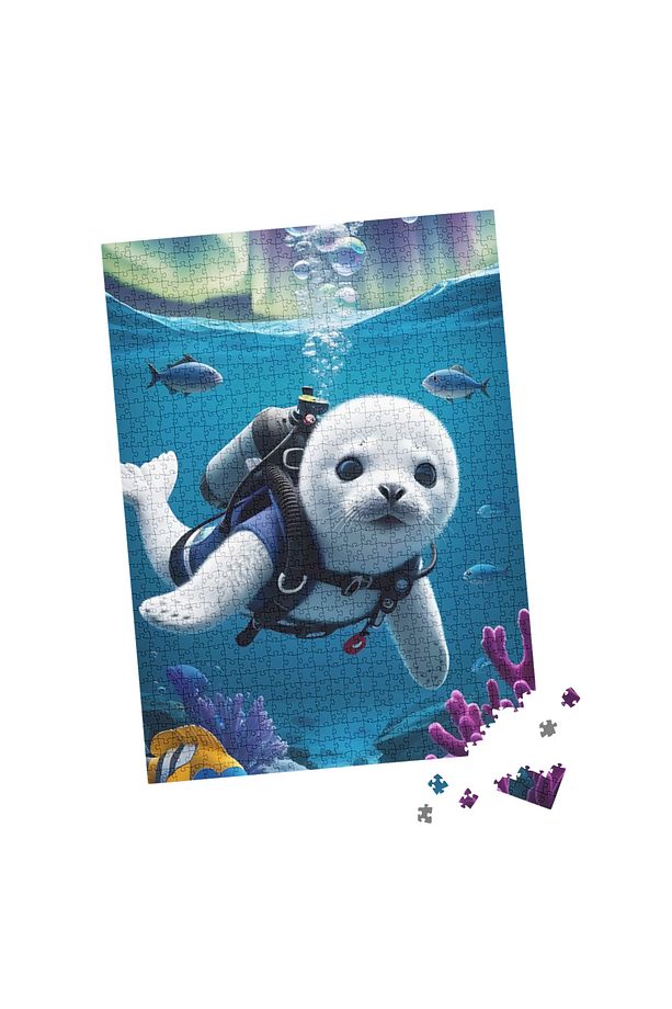 100 Parça Puzzle Çift Tasarım Tek Kutu Sualtı Macerası - 5