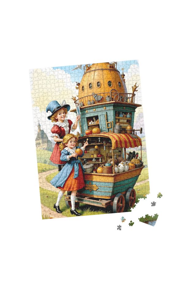 100 Parça Puzzle Çift Tasarım Tek Kutu Sevimli Tavşan - 5