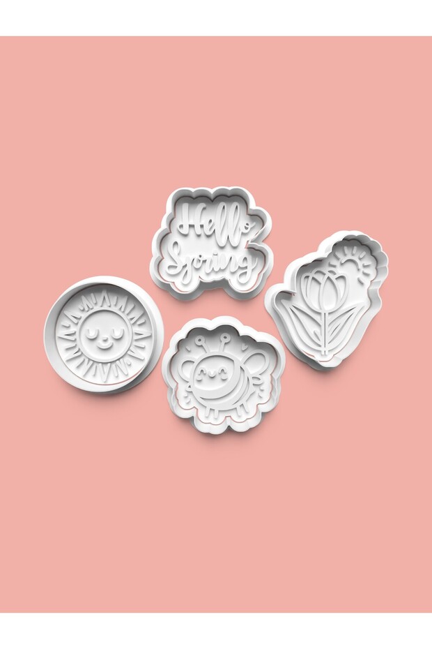 Welcome Spring Cookie Mold and Sugar Dough Mold Set of 4 0541-Set