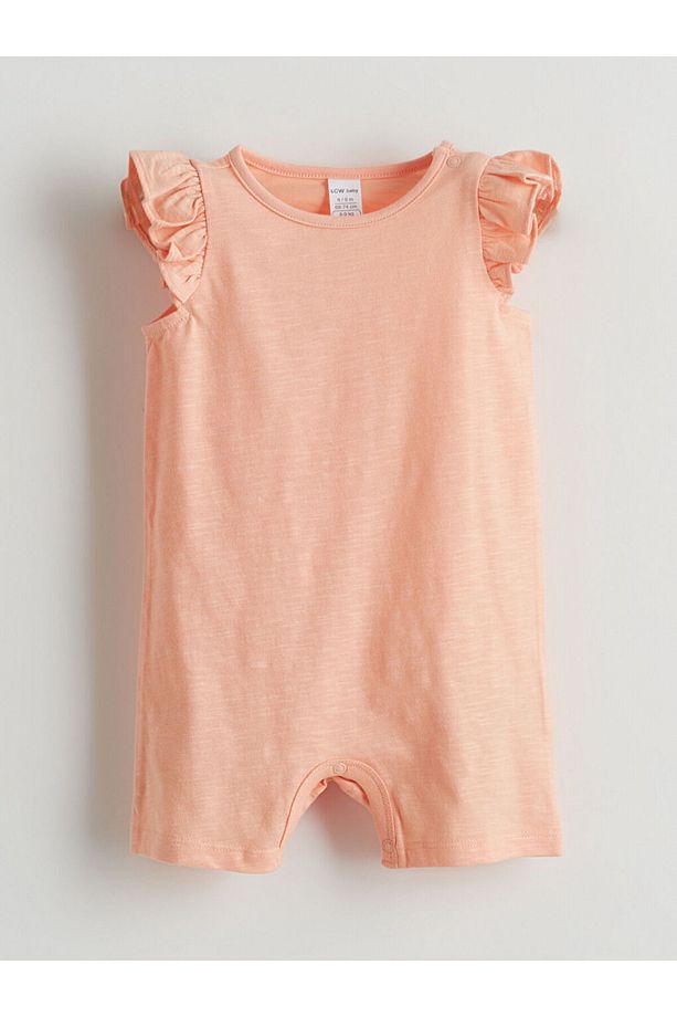 LCW Çiçekli Kız Bebek Penye Tulum 3'lü Fast Moda - 8