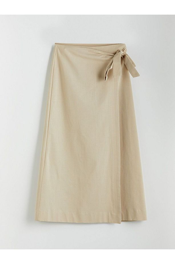 LCW Modest Dar Fit Poplin Etek - 5