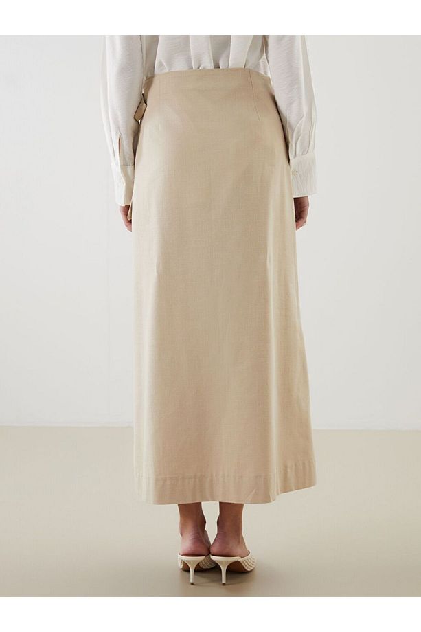 LCW Modest Dar Fit Poplin Etek - 4