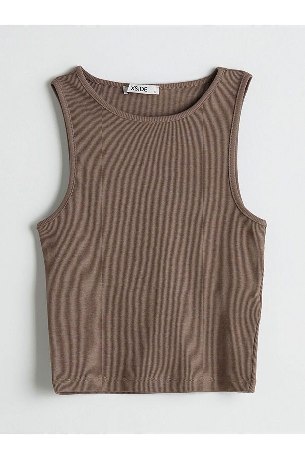XSIDE Bisiklet Yaka Crop Kadın Atlet - 5