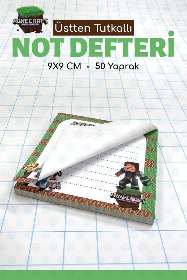 Note Pad Bloknot Not Defteri Not Kağıdı Ödev Defteri 9x9 Cm-T1392 - 4