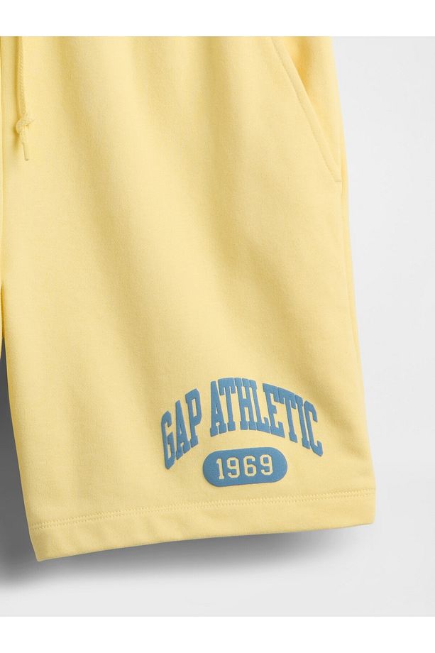 Erkek Sarı VintageSoft Athletic Gap Logo Easy Şort - 3