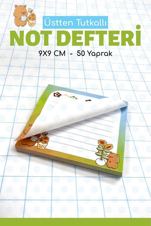 Note Pad Bloknot Not Defteri Not Kağıdı Ödev Defteri 9x9 Cm-T1392 - 4