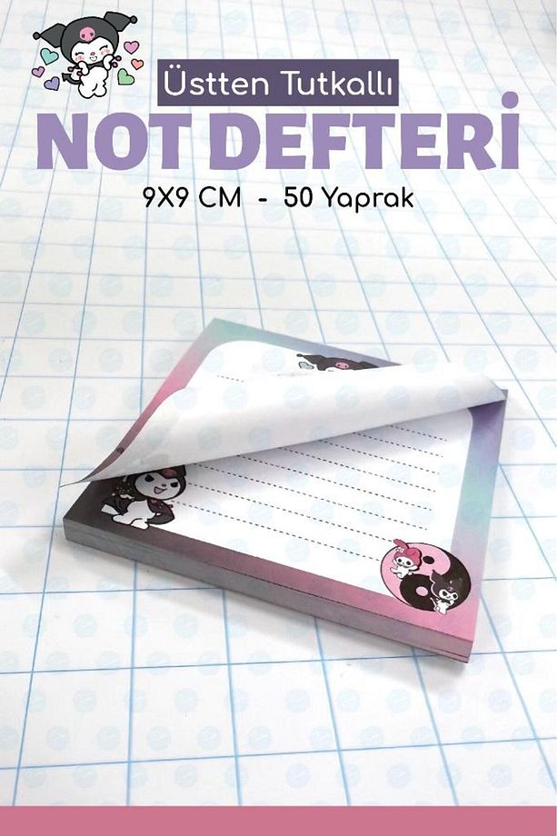 Note Pad Bloknot Not Defteri Not Kağıdı Ödev Defteri 9x9 Cm-T1392 - 4