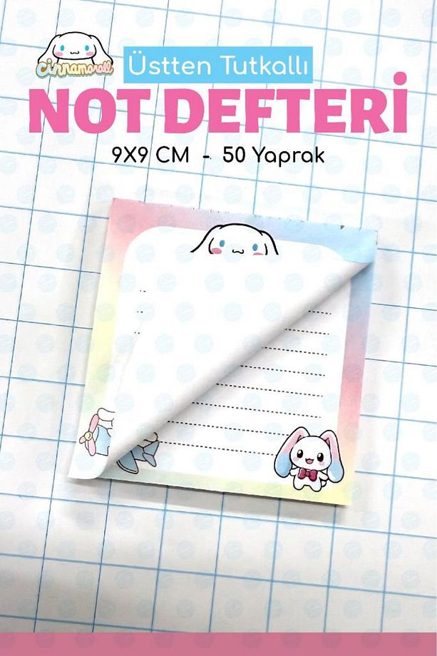 Note Pad Bloknot Not Defteri Not Kağıdı Ödev Defteri 9x9 Cm-T1392 - 3