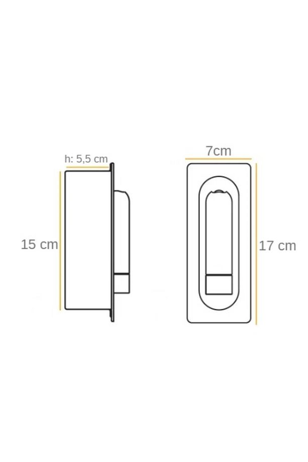 Yatak Başı Gömme Okuma Apliği Dahili Switch Anahtar İle Günışığı Samsung Ledli - 2