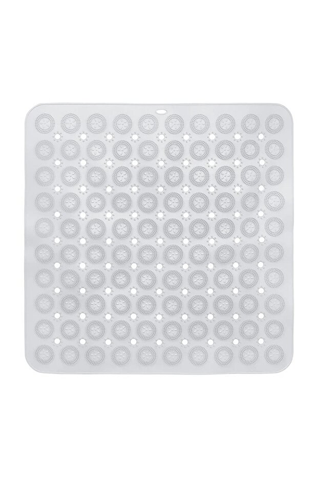 Anti-Slip, Water Draining, Massage Mat with Suction Cups for Bathroom Shower Tub -54X54Cm S-150