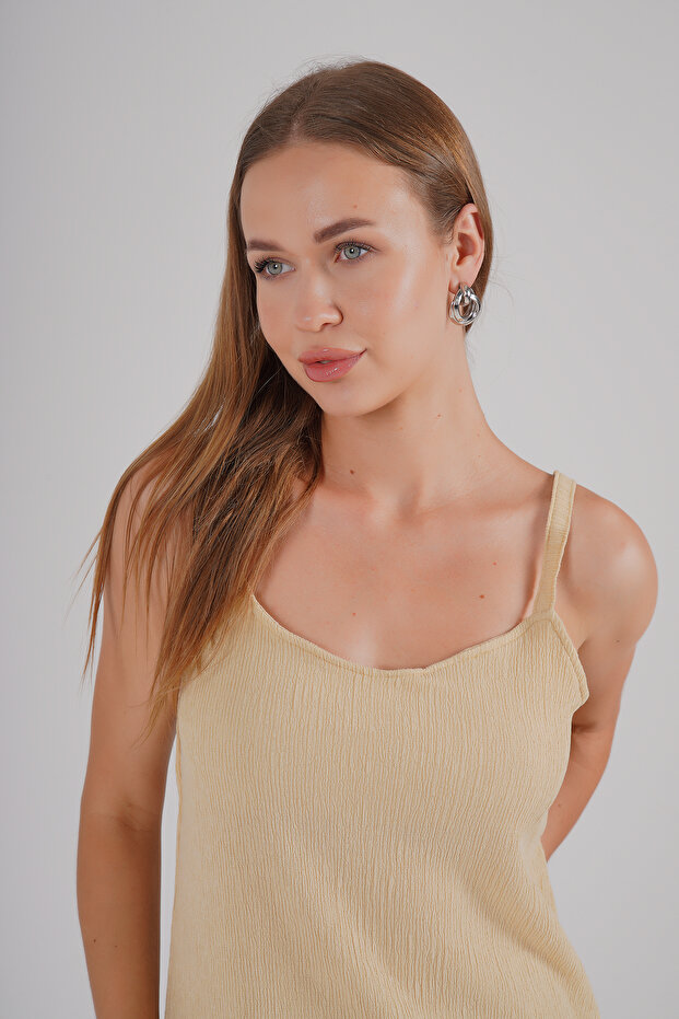 Escobar Rope Strap Maxiimum Length Slit Dress - 2