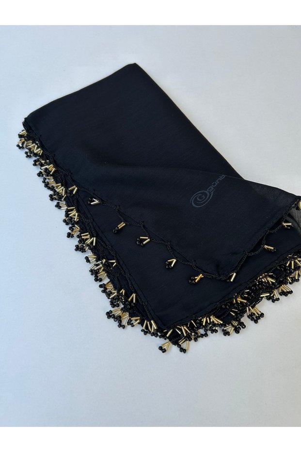 Handcrafted Handcrafted Edge Beaded Writing Cheesecloth Yemeni Dowry Gift